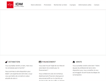 Tablet Screenshot of i-d-m.ch